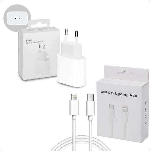 CARGADOR USB C ORIGINAL IPHONE 20W CABLE DE DATOS ORIGINAL TIPO C 1M CELULARES Y TECNOLOGÍA ACCESO