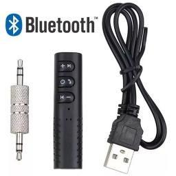 RECEPTOR ADAPTADOR BLUETOOTH DE AUDIO JACK 3.5MM IDEAL PARA RADIOS DE AUTO