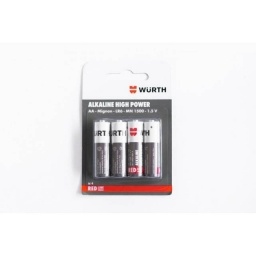 PILAS ALCALINAS AA WURTH REDLINE LR6 XUNIDAD