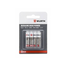 PILAS ALCALINAS  AAA WURTH REDLINE LR3 XUNIDAD