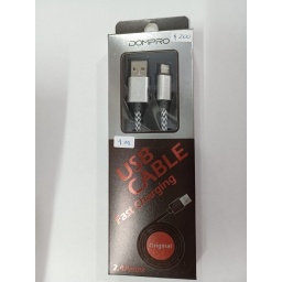 CABLE 1M MALLADO METLICO LIGHTNING DOMPRO