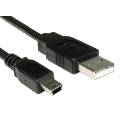 CABLE USB 2.0 A MINI USB 5 PINES 1 METRO