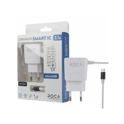 CARGADOR INTELIGENTE ROCA 2.1A 1 USB MICRO USB