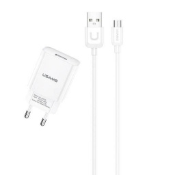 CARGADOR USAMS US-T21 CARGADOR USB/ 1USB/ CABLE MICROUSB