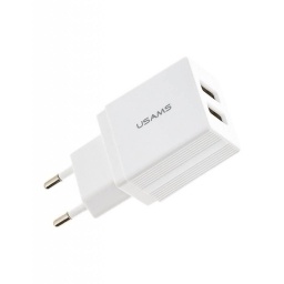 CARGADOR USB 2 PUERTOS 2.1A USAMS CC090