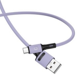 SJ436 CABLE DE DATOS U52 TIPO C 1M  VIOLETA DATOS Y CARGA USAMS