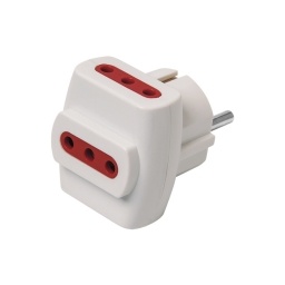 ADAPTADOR DE CORRIENTE TRIFSICO 3X3 EN L CON SCHUKO VIVION 717321