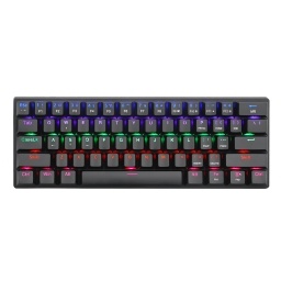 TECLADO MECANICO 60% T - DAGGER ARENA T-TGK321 NEGRO RGB BROWN SWITCH USB-C