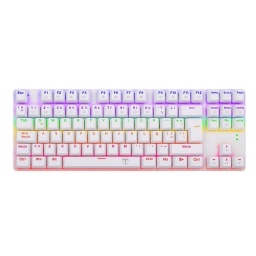 TECLADO MECANICO TKL T-DAGGER TGK313W BORA RAINBOW BLANCO