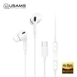 AURICULAR MANOS LIBRES LIGHTNING 1,2M BLANCO USAMS