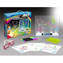 PIZARRA LED MAGICA PARA DIBUJAR, DIDACTICA INFANTIL 3D PARA NIOS