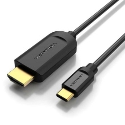 ADAPTADOR HDMI A TIPO C CABLE 1,5M NEGRO VENTION