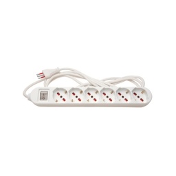 ZAPATILLA 6 X SCHUKO Y 3 EN LINEA CABLE 3 METROS VIVION 716871