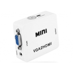 ADAPTADOR CONVERSOR VGA A HDMI CON AUDIO