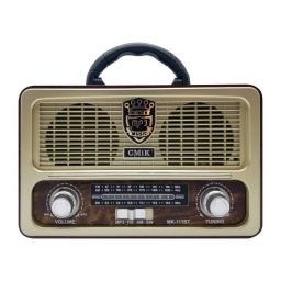 RADIO PORTATIL RETRO AM/FM BLUET MK-111BT