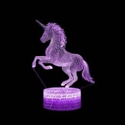 LMPARA ILUSIN 3D UNICORNIO LR-3D-242