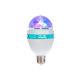 LAMPARA BOLA DE LUCES LED RGB GIRATORIA XMQ