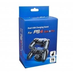 BASE DE CARGA DOBLE JOYSTICK PLAY STATION 4