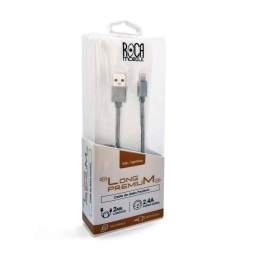 Cable de Datos ROCA TWIST USB A a Lightning 200cm 2A Blanco