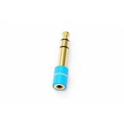 VAB-S01-L Adaptador de Audio de 6.5mm Macho a 3.5mm Hembra Azul Vention