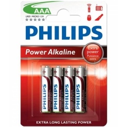 PILAS ALCALINAS PHILIPS BLISTER PACK X4 AAA 1.5V