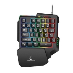 TECLADO GAMER RGB MINI UNA MANO M-1100