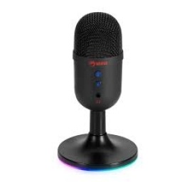 MICRFONO DE ESTUDIO GAMER 3.5MM CABLE 1.7 M RGB MIC-06 BK NEGRO MARVO