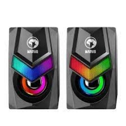 PARLANTES GAMER 2X3W RGB USB SG-118 MARVO