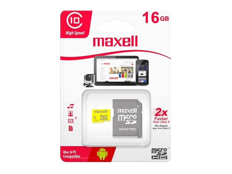 MEMORIA MICRO SD DE 16 GB MAXELL