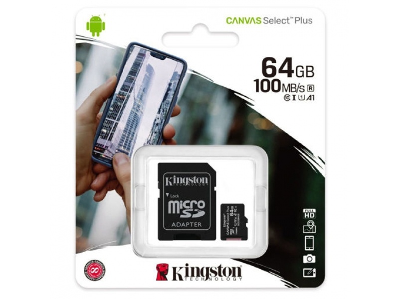 Tarjeta MicroSD 64 GB KINGSTON