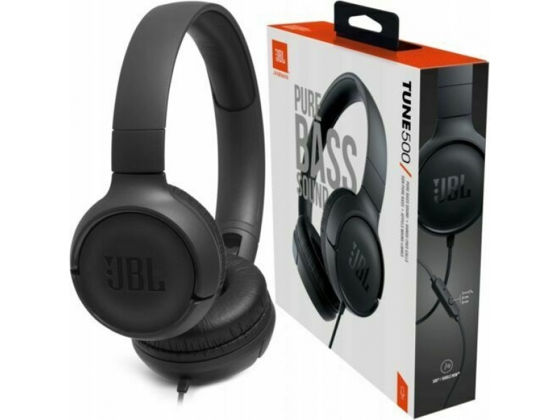 JBL HEADPHONE T500 WIRED ON-EAR BLACK SAME