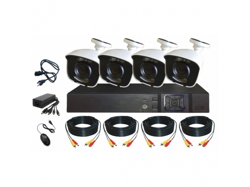 KIT DVR 8CH 1080N Y 4 CAM 2MP FULLHD 1080P OFX-N484KIT