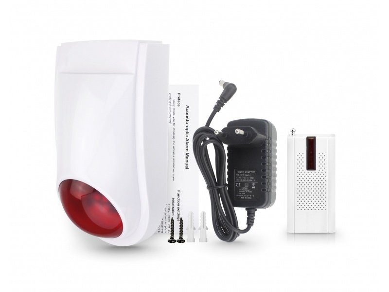 SIRENA EXTERIOR CON LUZ WIRELESS OFX-P700SN