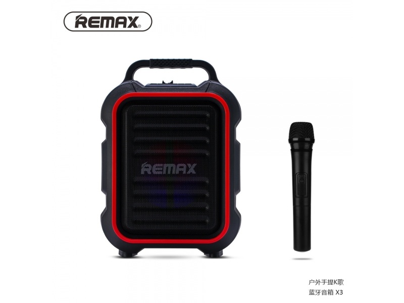 RB-X3 PARLANTE BLUETOOTH + MICROFONO 15W NEGRO