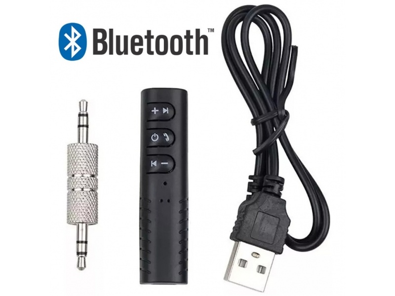 RECEPTOR ADAPTADOR BLUETOOTH DE AUDIO JACK 3.5MM IDEAL PARA RADIOS DE AUTO