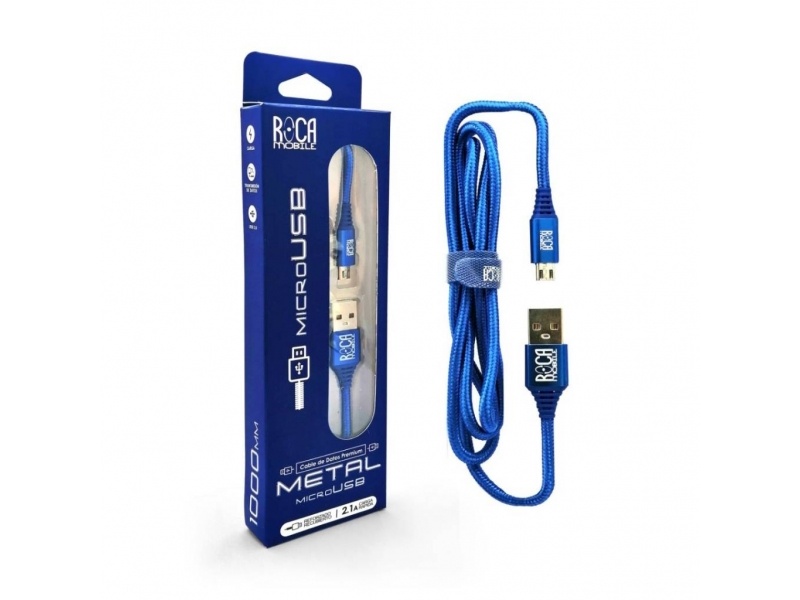 CABLE DE DATOS ROCA MICRO USB CORDN 1M