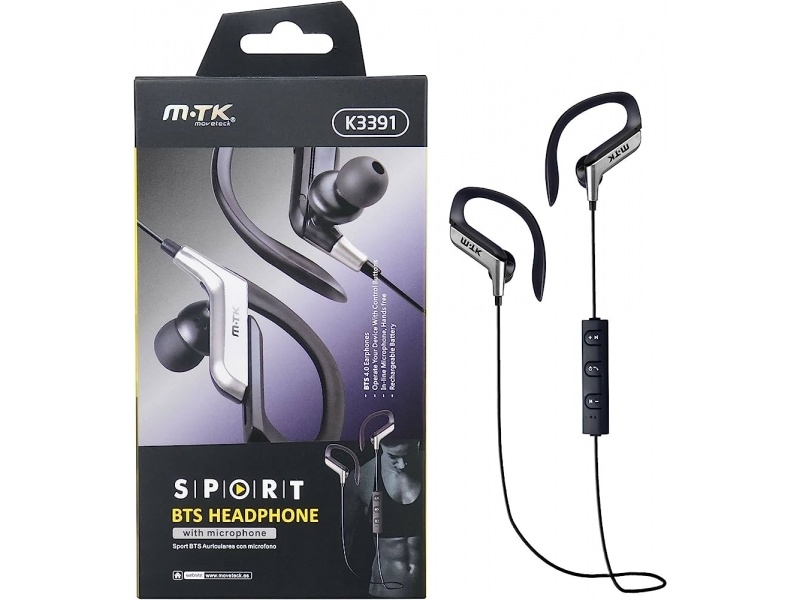 AURICULAR BLUETOTH CON MICROFONO SPORT MTK K3391