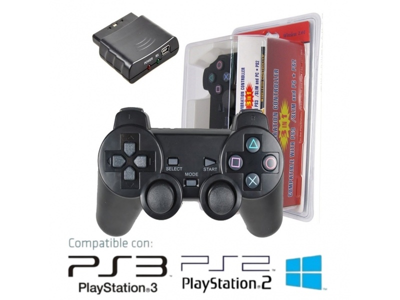 JOYSTICK CONTROL 3 EN 1 INALAMBRICO PS2 PS3 PC