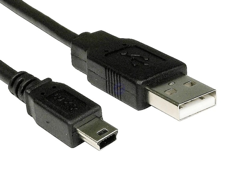 CABLE USB 2.0 A MINI USB 5 PINES 1 METRO