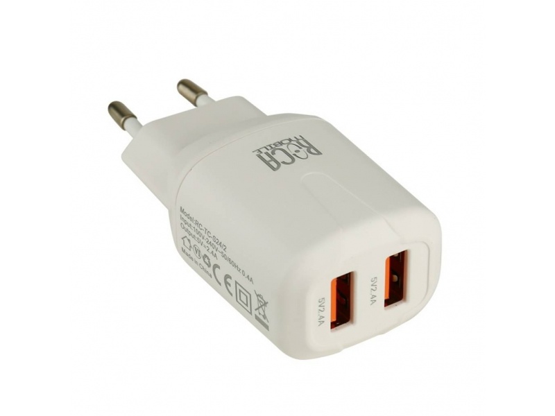 CARGADOR SMART TIC 2 PUERTO USB RC-TC-S242