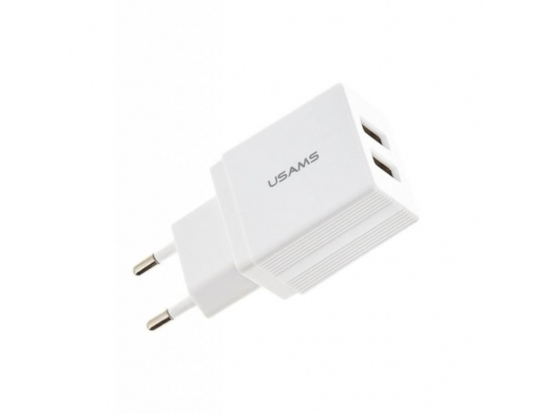 CARGADOR USB 2 PUERTOS 2.1A USAMS CC090