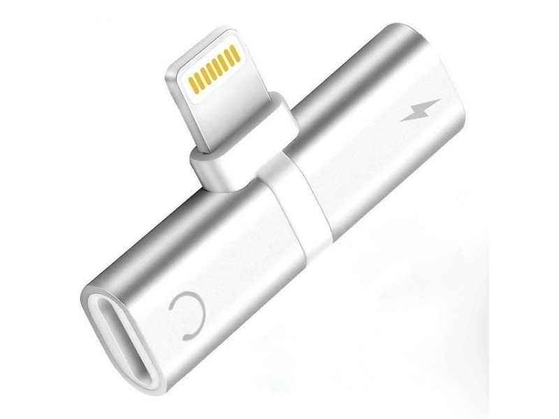 LIGHTNING SPLITTER PARA IPHONE MUSICA Y CARGA