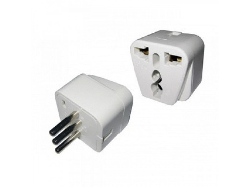 ADAPTADOR DE CORRIENTE UNIVERSAL A 3 EN LINEA BLANCO VIVION