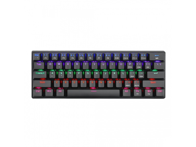 TECLADO MECANICO 60% T - DAGGER ARENA T-TGK321 NEGRO RGB BROWN SWITCH USB-C