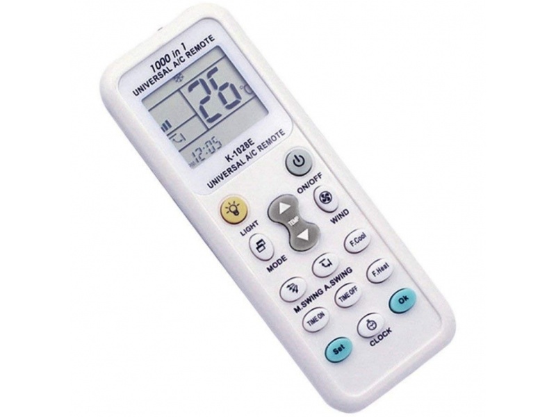 CONTROL REMOTO UNIVERSAL PARA AIRE ACONDICIONADO CON RELOJ Y TIMER T03493