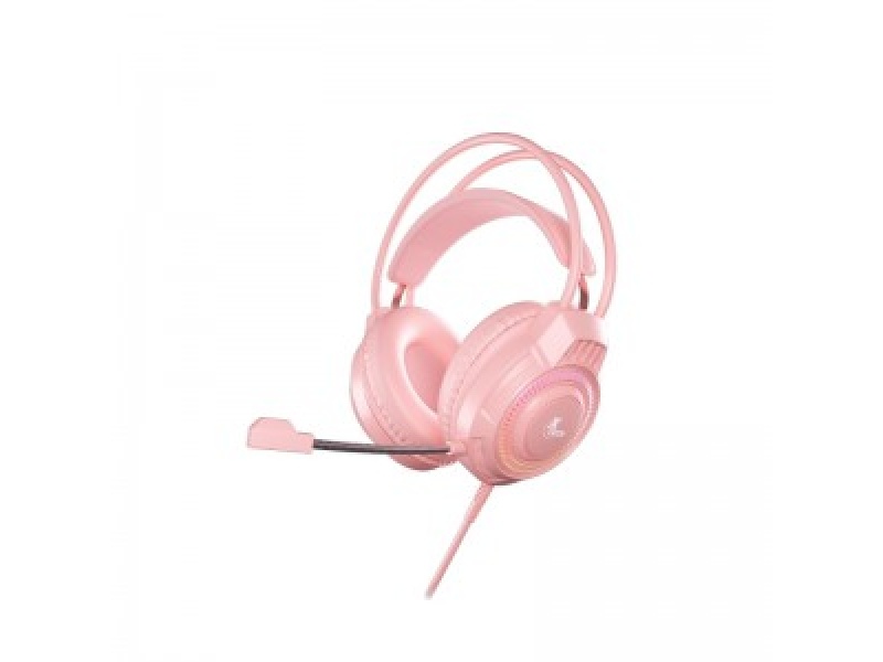 XTECH  HDST GAMING KHIONE PINK WRD LIGHT 3.5MM + USB XTH-564