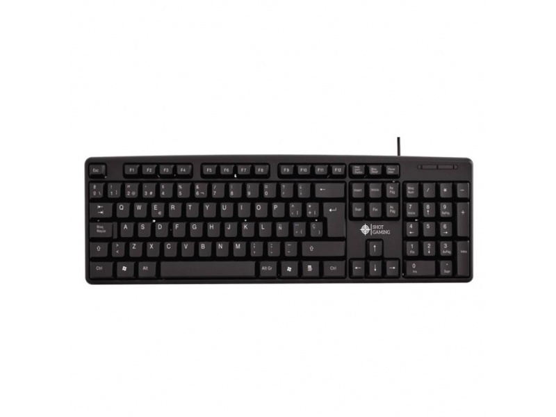 TECLADO SHOT GAMING SHOT-8236 USB 105 TECLAS