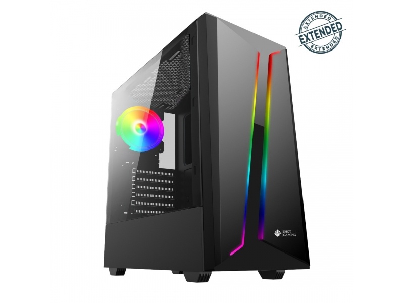 GABINETE SHOT GAMING GAMER SUP-8011(80A) ATX RGB