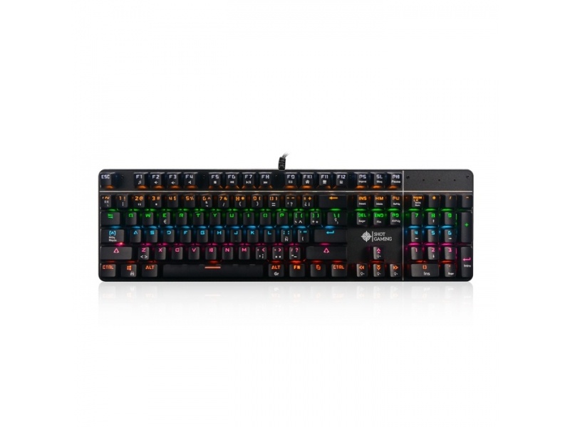 TECLADO SHOT GAMING MECANICO 900 USB- RGB- SLB