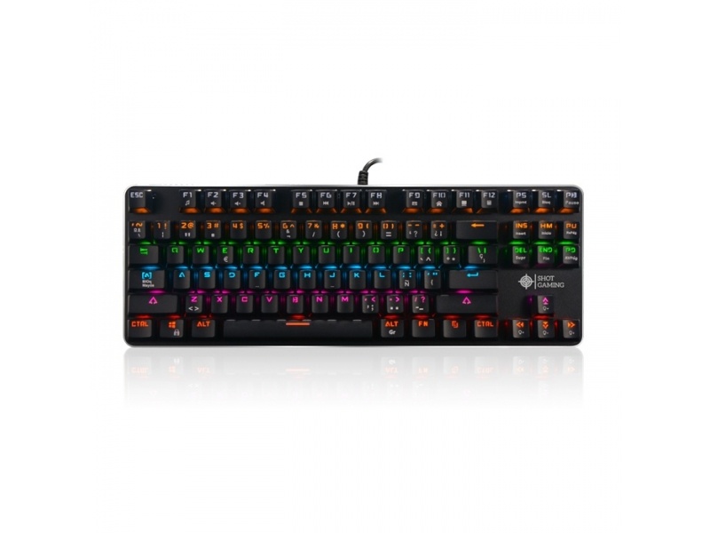 TECLADO SHOT GAMING MECANICO 919 USB- RGB- SLB